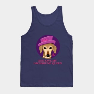 God save my dachshund queen Tank Top